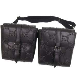 GUCCI Black Leather Pouch